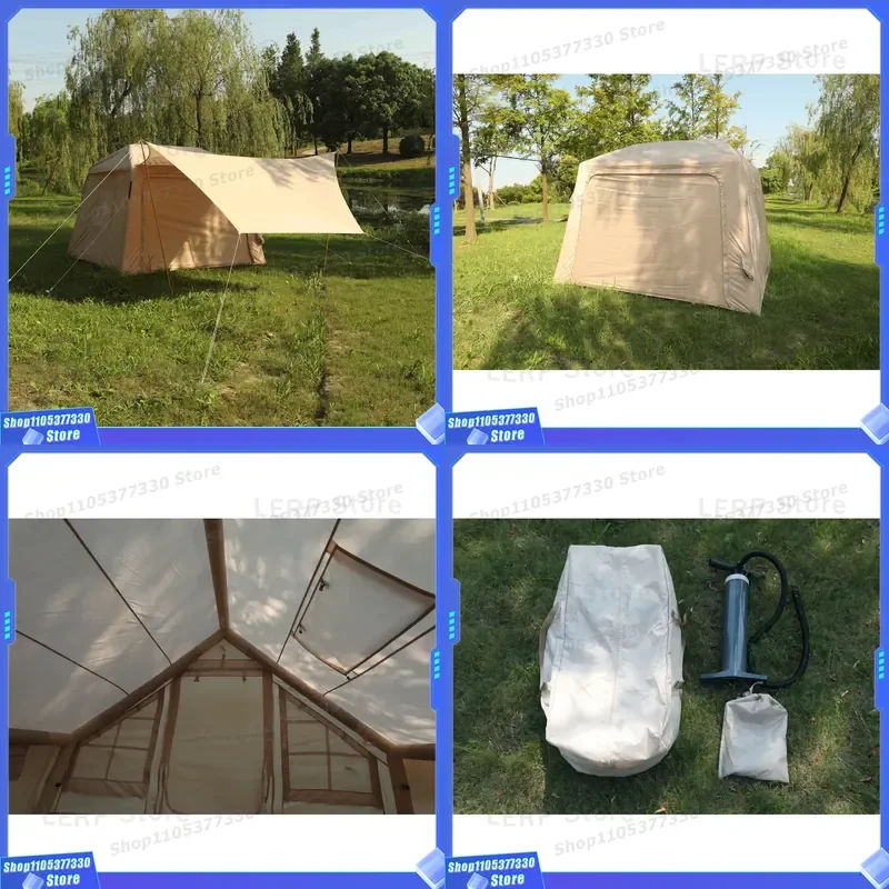 Deluxe SUV Inflatable Tailgate Tent 380x230cm 210D Oxford Fabric Car Rear Camping House High Strength PVC Air Column Portable