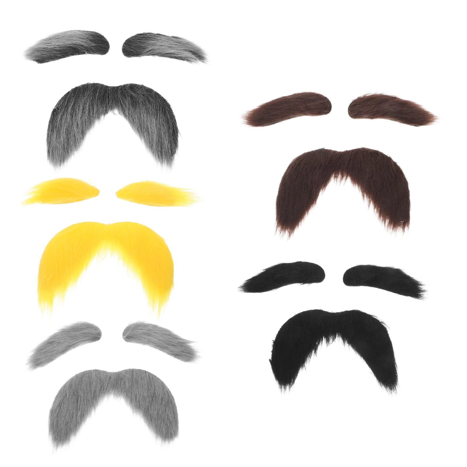 Ensemble de faux sourcils pour barbe, Costume de grand-père pour vieil homme, accessoires de déguisement pour Halloween, noël, scène de Cosplay, accessoires pour cheveux du visage