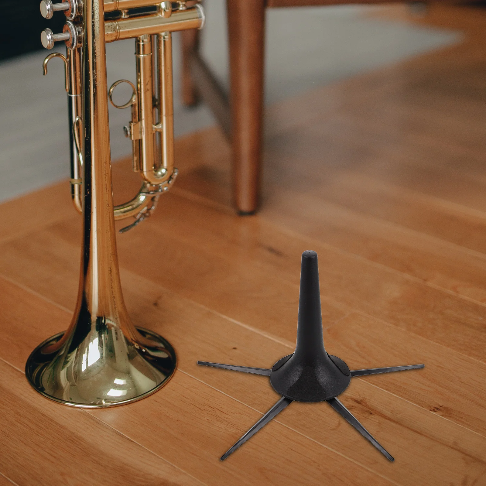 

Small Stand Foldable Music Instrument Accessories Metal for Trumpet Lightweight 5-leg