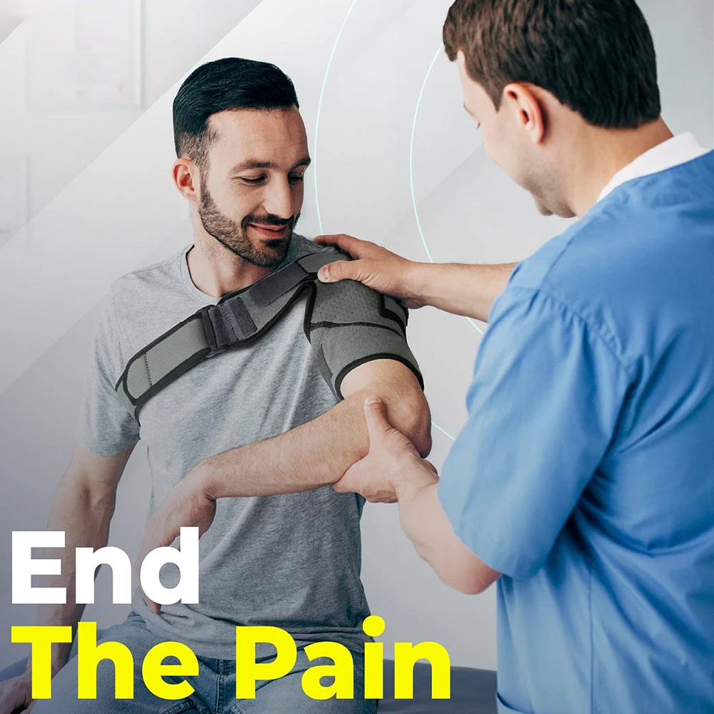 

1PC Compression Shoulder Brace Support Sleeve with Pressure Pad for Men Women Left Right Shoulder Stability Recovery Pain