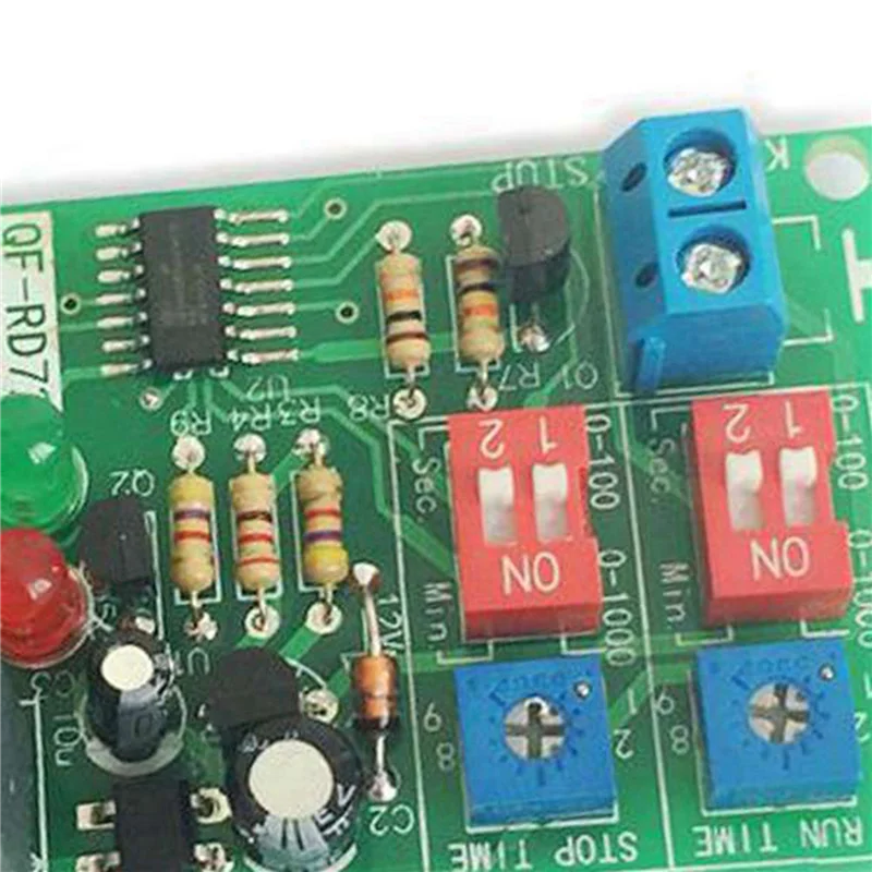 A01F-12Pcs المزدوج الوقت قابل للتعديل دورة تأخير توقيت التتابع كرر على إيقاف التبديل لانهائي حلقة الموقت وحدة التيار المتناوب 100 فولت 110 فولت 240 فولت #2