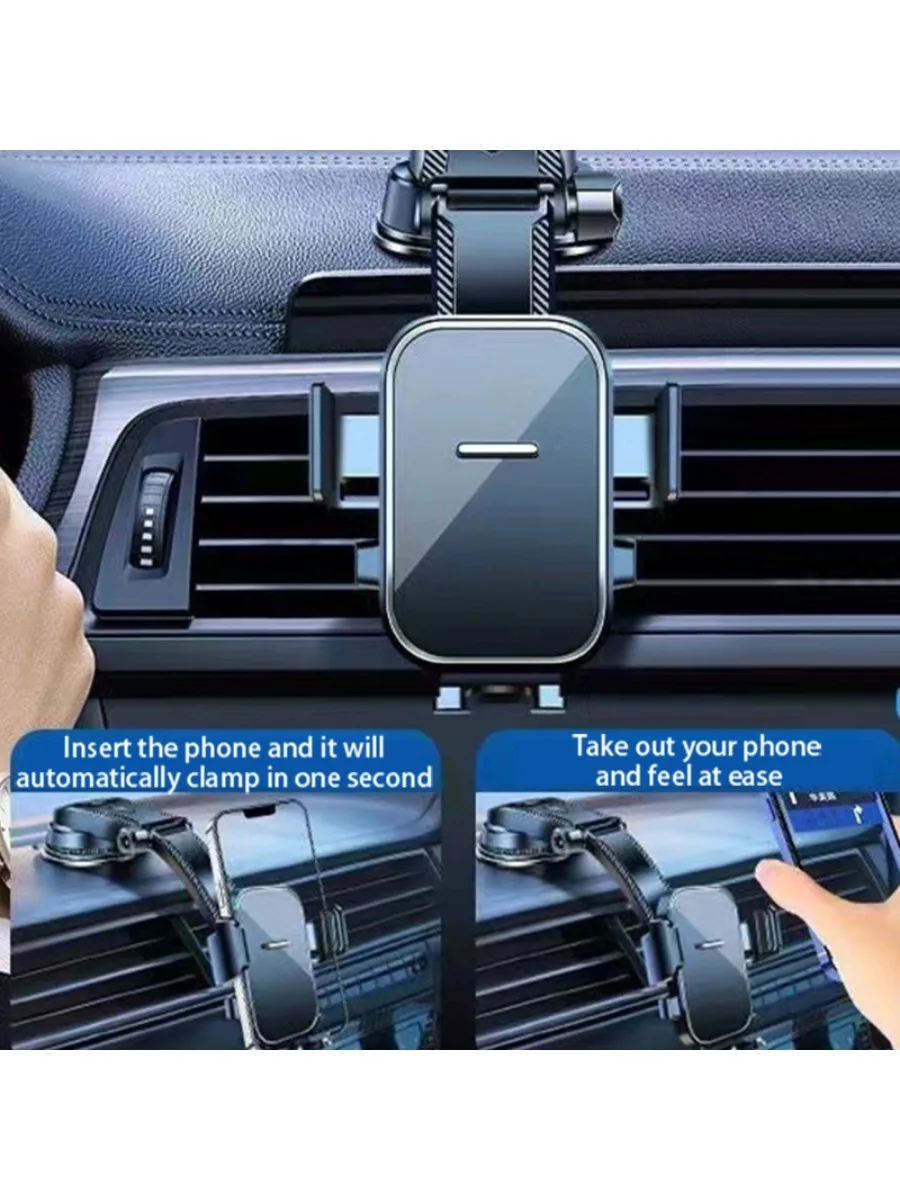 

Универсальный держатель телефона с вентиляционным отверстием, гравитационное автомобильное крепление для телефона iPhone Samsung Mobile, подставка без помощи рук