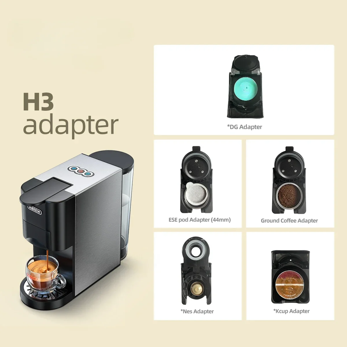 

1 шт. кофейный адаптер для HIBREW 513 H3 k-cup/Coffitaly/Lavazza/ese