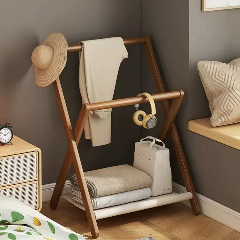 

Folding Indoor Floor Clothes Hanger Bedroom Bedside Clothes HangerLivingRoomClothes Hanger Simple Balcony Clothes Hange Hat Rack