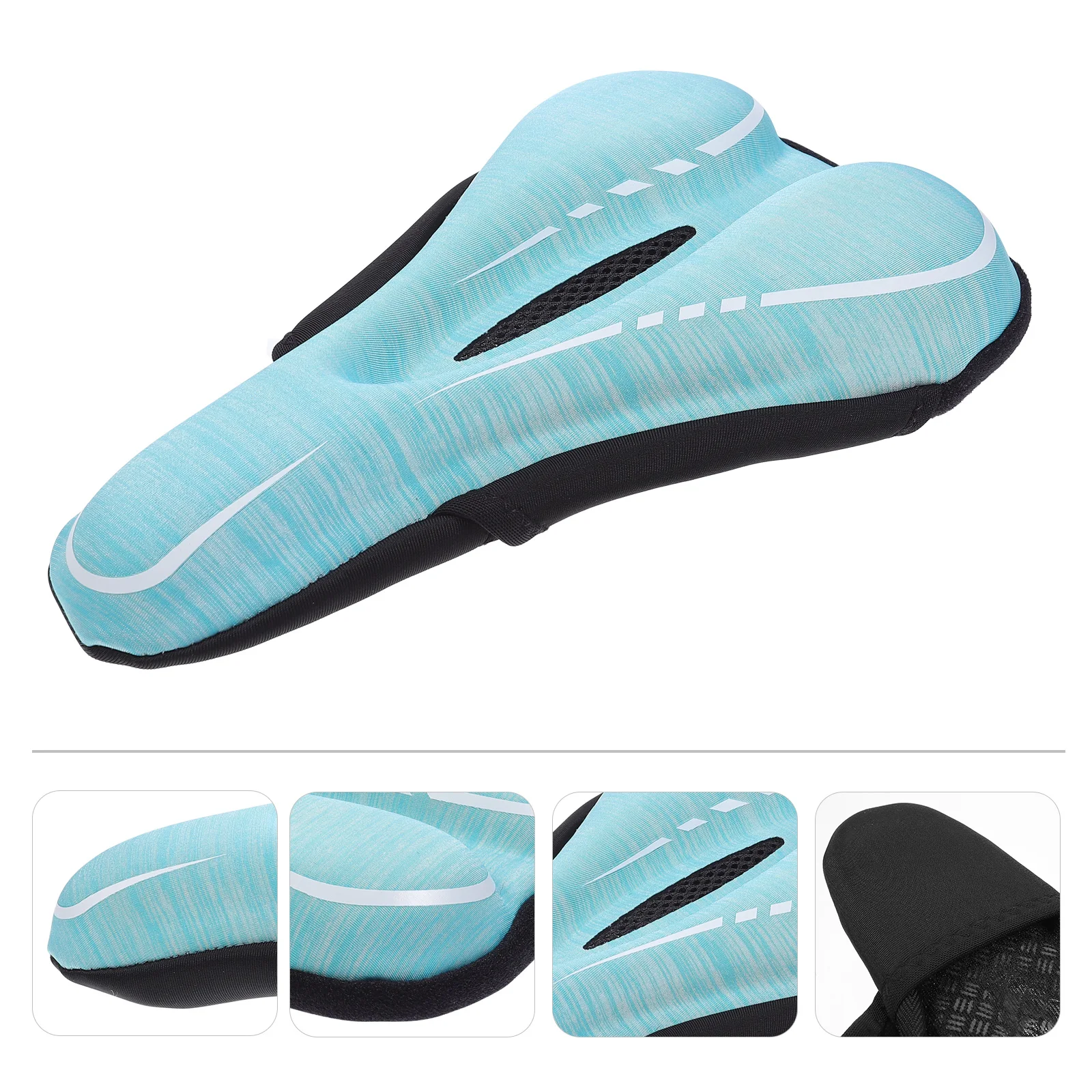 

Soft Bike Saddle Comfortable Pad Cycling Accessory High Elastic Silicone Breathable Durability For Mountain Road Bikes