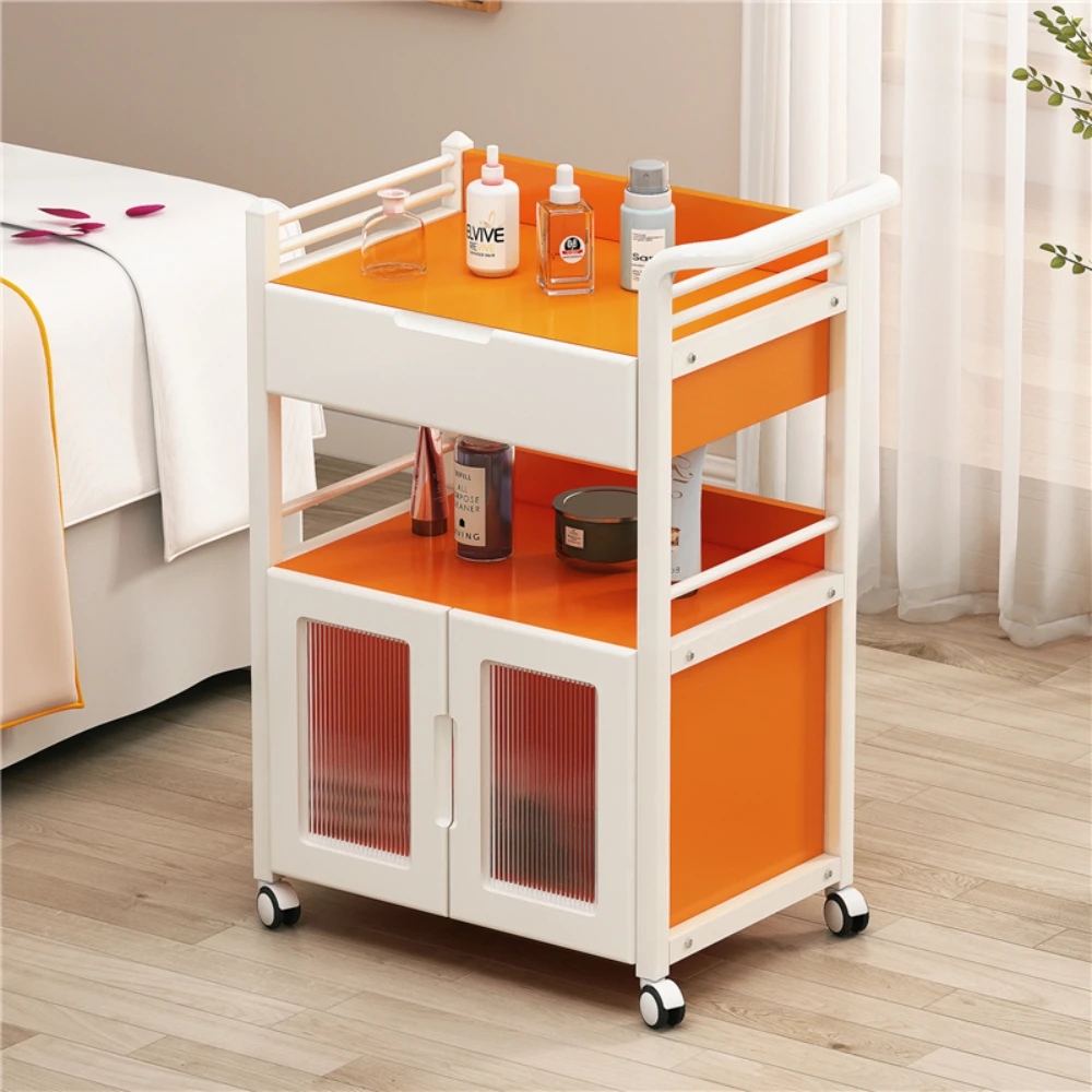 

High end beauty salon dedicated handcart beauty cart plastic surgery care skin management mobile handcart storage rack