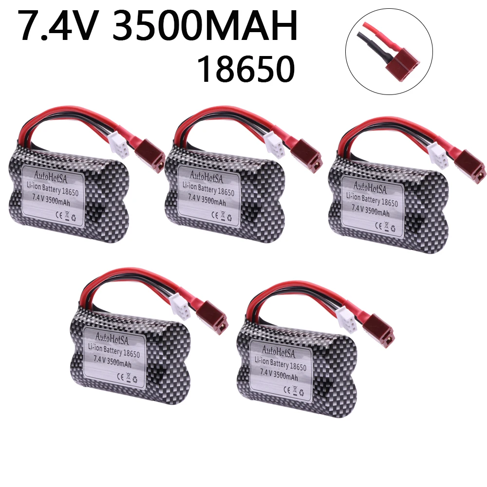 7.4V 3500mAh Lipo battery for Meizhi 2856 Wltoys 144001 12428 12423 12429 12401 12402A XINLEHONG 9125 RC truck cars toys parts