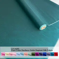 70 Solid Color Silk Double Duchess Fabric, Stiff Mulberry Silk for Woven Silk Clothing and Apparel