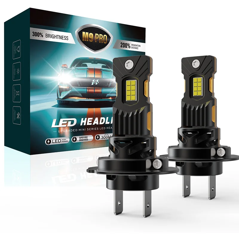 

H7 H11 LED Bulb Headlight Lamp 30000LM 6500K H4 H1 H3 CSP 12V 36V 300W Super Bright High Low Beam Copper Tube Fog Lamp