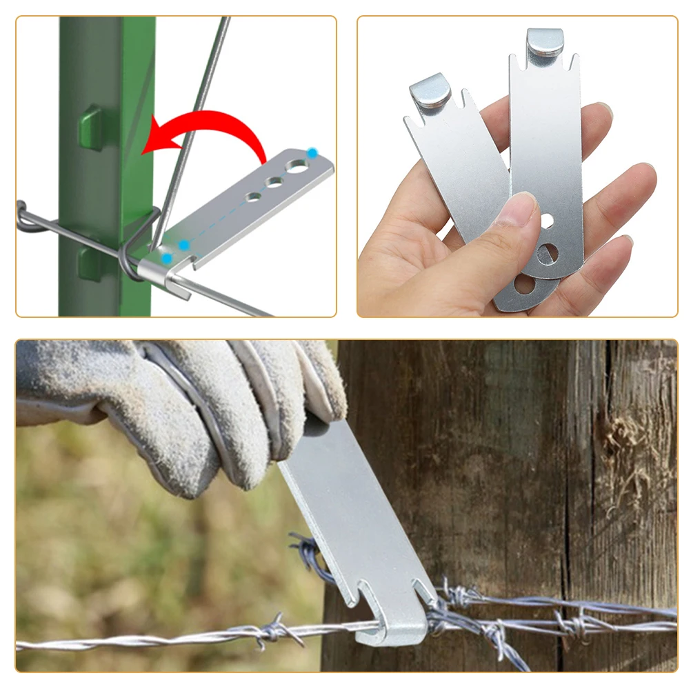 

2pcs Steel Wire Tensioning Tool Durable Reliable Efficient Installation Fence Cable Heavy Duty Metal Tightener