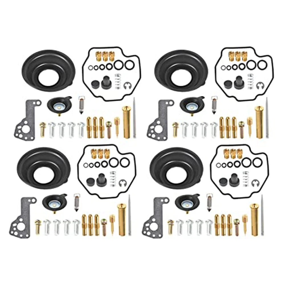 4-Pack Carburetor Repair Kit Diaphragm Air Cut-Off Valves Replacement for -2007 Vmax V-MAX 1200