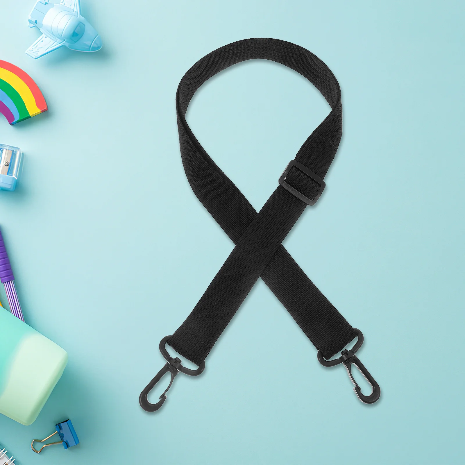 حزام كتف قابل للتعديل لأنبوب تخزين الملصقات 3 × 130 سم حزام حمل متعدد الوظائف متوافق مع حبال كاميرا حقيبة واق من المطر #5