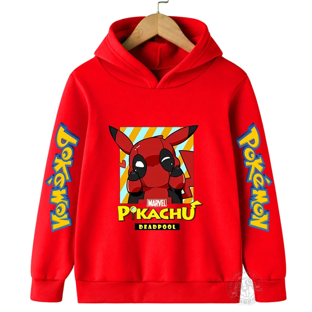 New casual fashion cartoon printed graffiti spring and autumn children's hoodie men's and women's multi-color sweatshirt