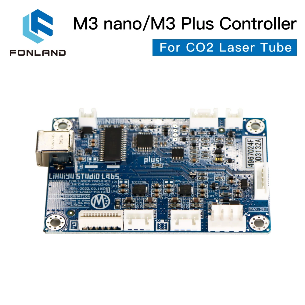 Imagem -05 - Fonland Lihuiyu m3 Nano m3 Plus Controlador Laser Mãe Placa Principal Coreldrw Software Sistema Chave Gravador Cortador 3020 3040 K40