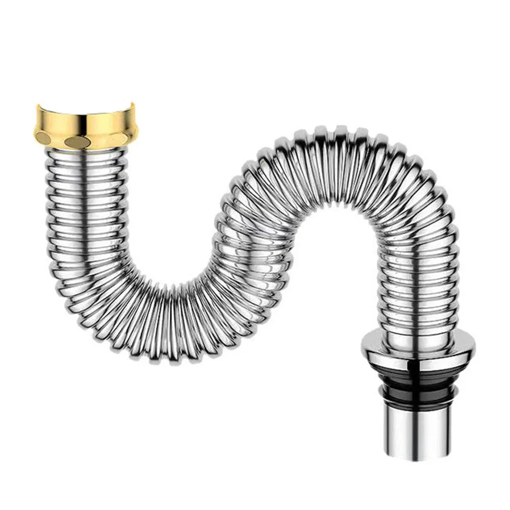 Copper Cap Drain Drain Pipe Set Leak-proof Prevent Clogging Rust Resistant Secure Connection For Bathroom Sink