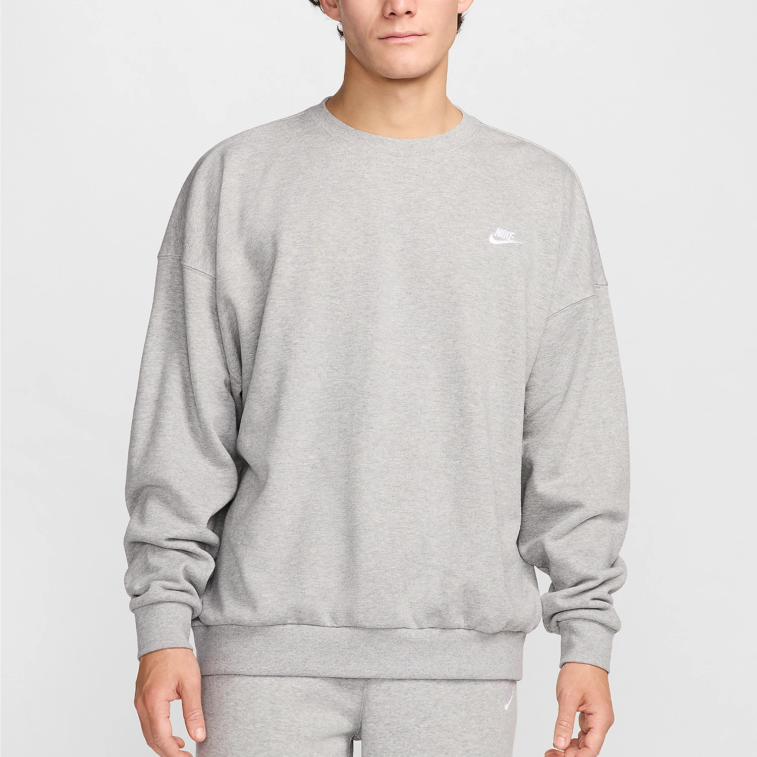 Sudadera deportiva Nike original Club Fleece con cuello redondo para hombre HJ1820-063