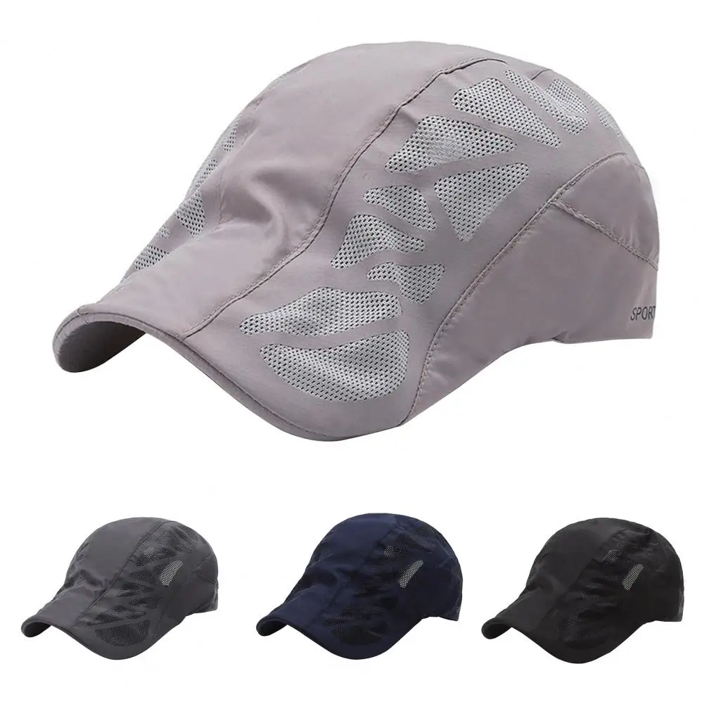 Summer New Sport Sunscreen Hat Breathable Lightweight Wear Resistant Mesh Cap for Daily Life