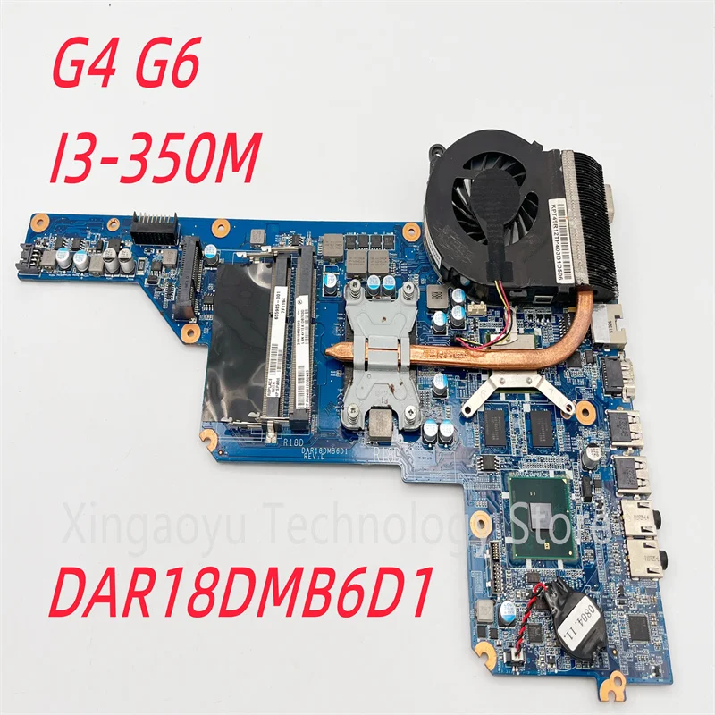 

Original For HP Pavillion G4-1000 G6 G7 Laptop Motherboard DAR18DMB6D1 641338-001 HM55 I3-350M Test Perfect