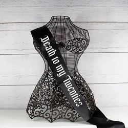 Death to my Twenties rip 20s sash Coven October Halloween witch Gothic goth 30th thirtieth 30 birthday party decoration gift