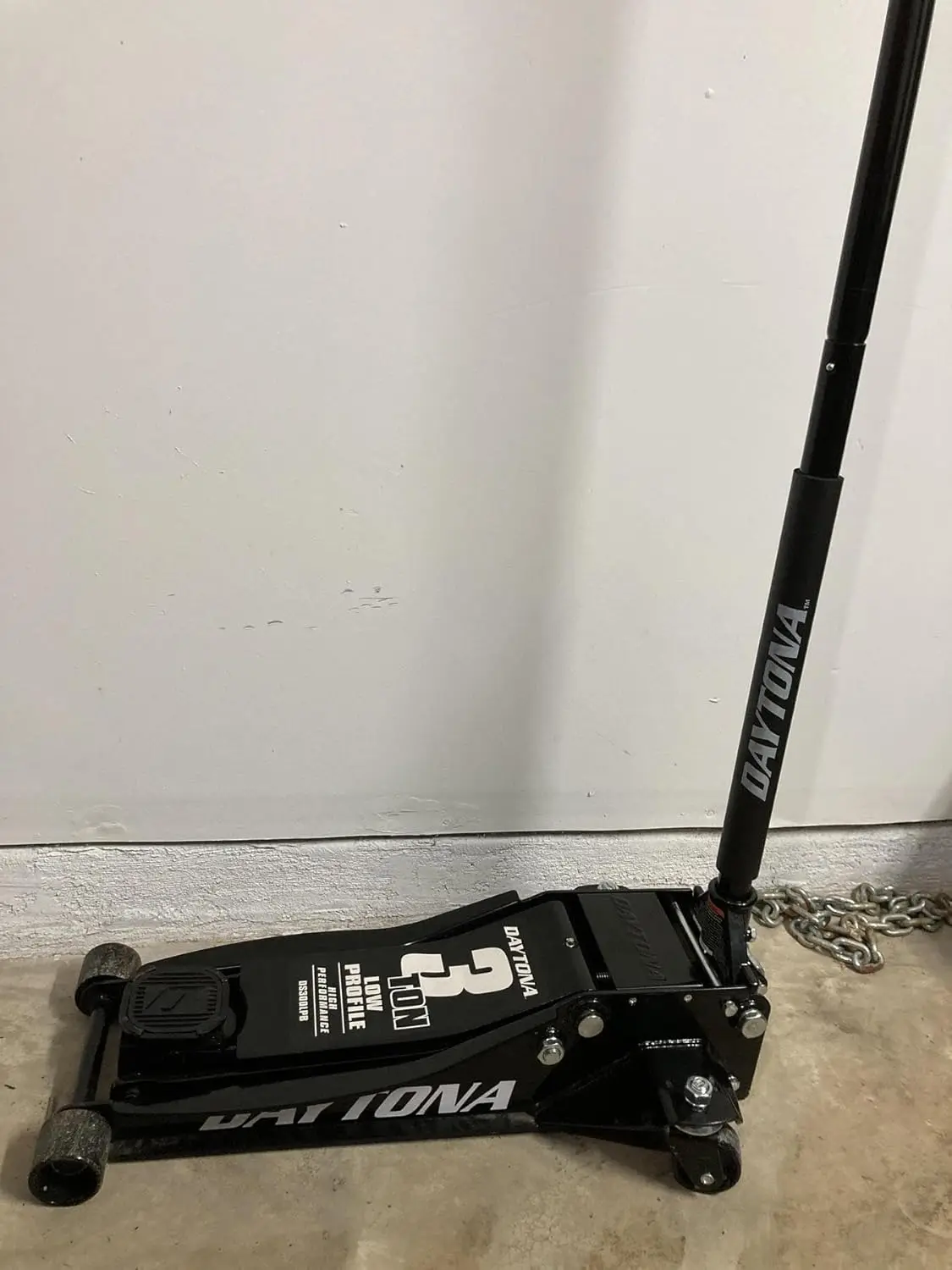 

3 ton Steel Heavy Duty Low Profile Floor Jack with Rapid Pump - Black