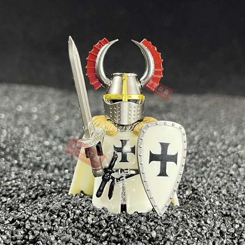 Middeleeuwse Hospitaller Teutonische Ridders Bouwstenen Diy Mini Actie Speelgoedfiguren Assembleren Bakstenen Kinderen Speelgoed Geschenken Serie 3