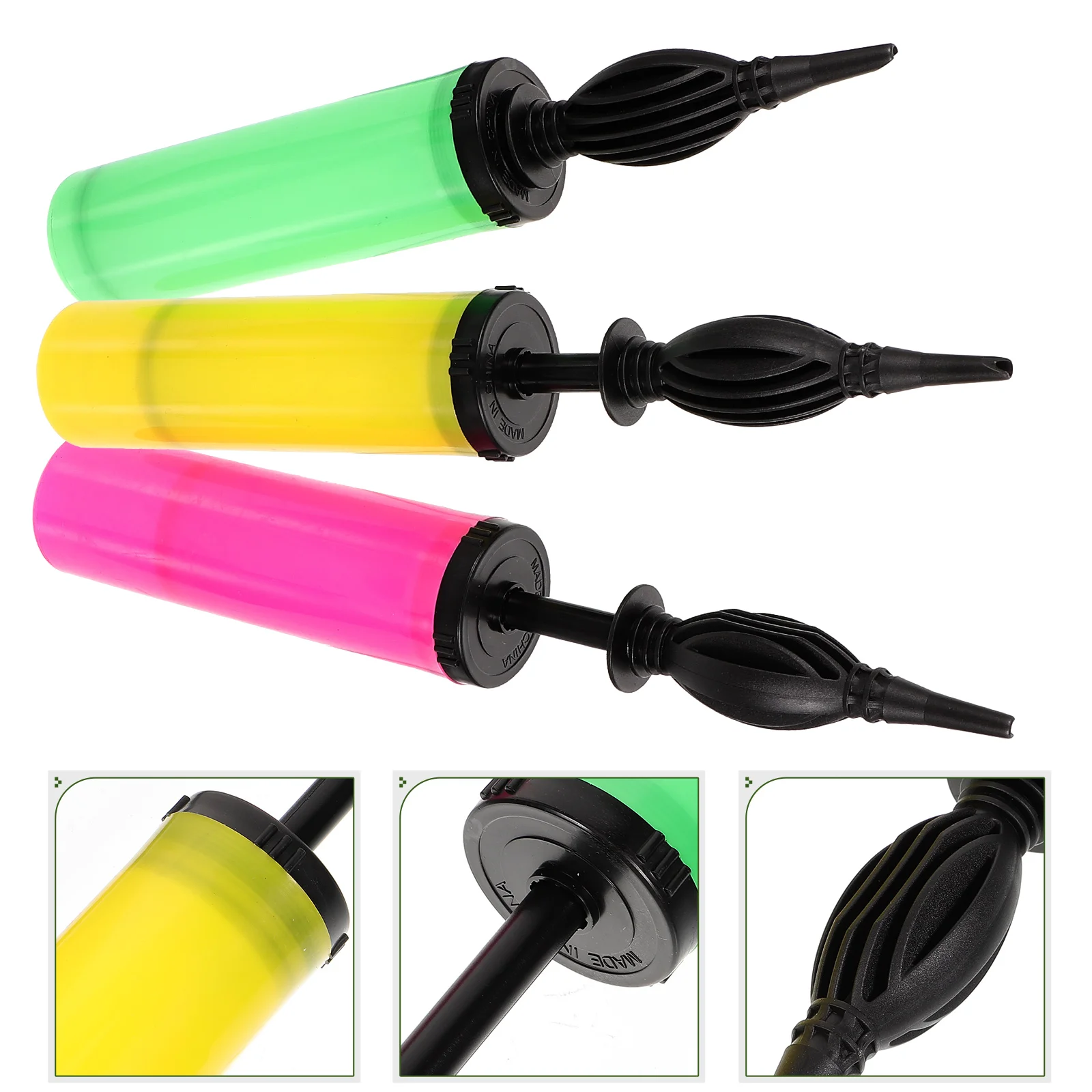 

3 PCS Inflator Lightweight Air Pump Hand Ball Basketball Handheld for Inflatables Plastic Balls
