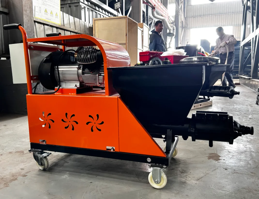 Factory Direct 411 PLC Pump Motor Cement Mortar Sprayer-High Efficiency 16.7-33.3L/min Output Bulk Discount for Construction