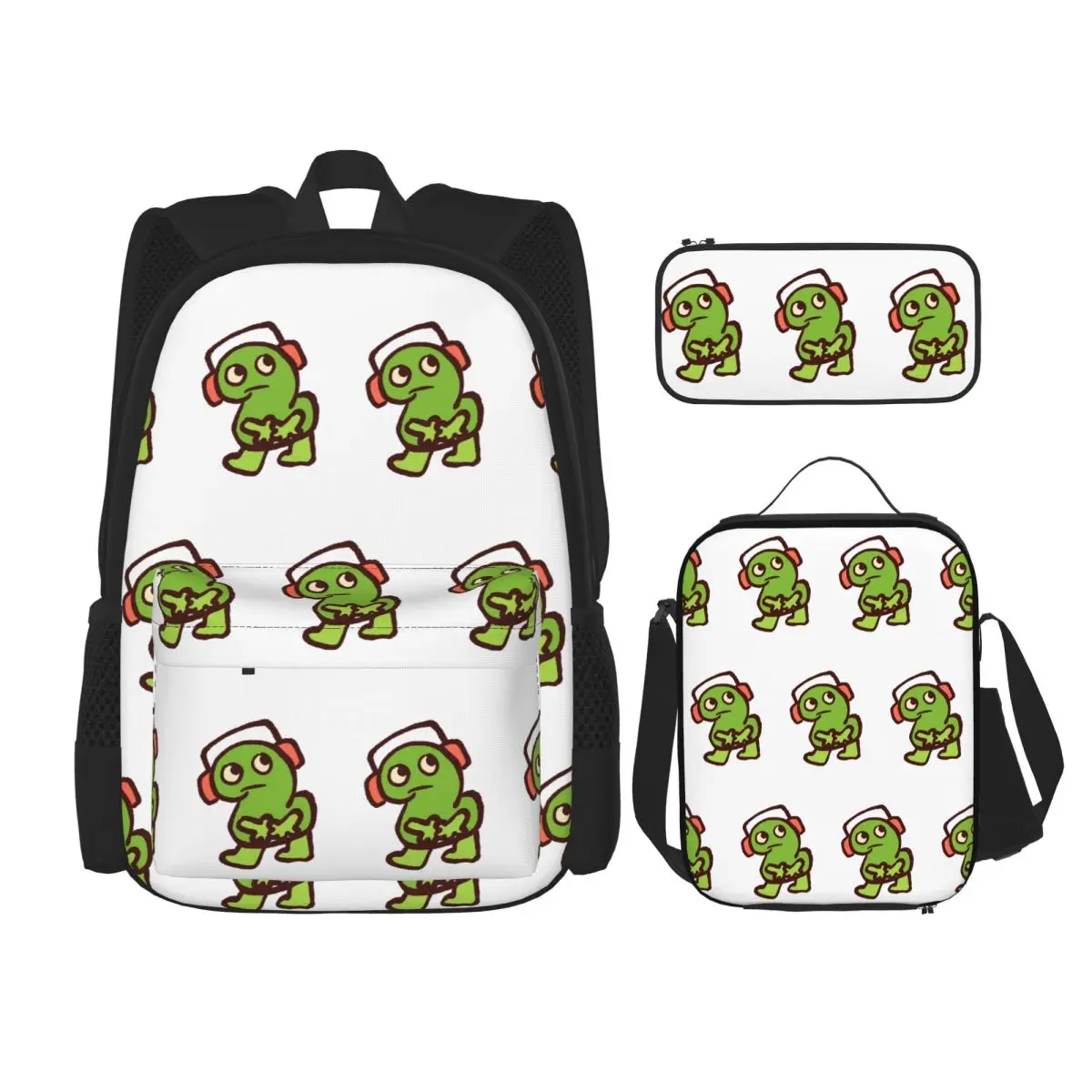 Bfdi Jammin Two! Backpacks Boys Girls Bookbag School Bags Rucksack Lunch Bag Pen Bag Three-Piece Set