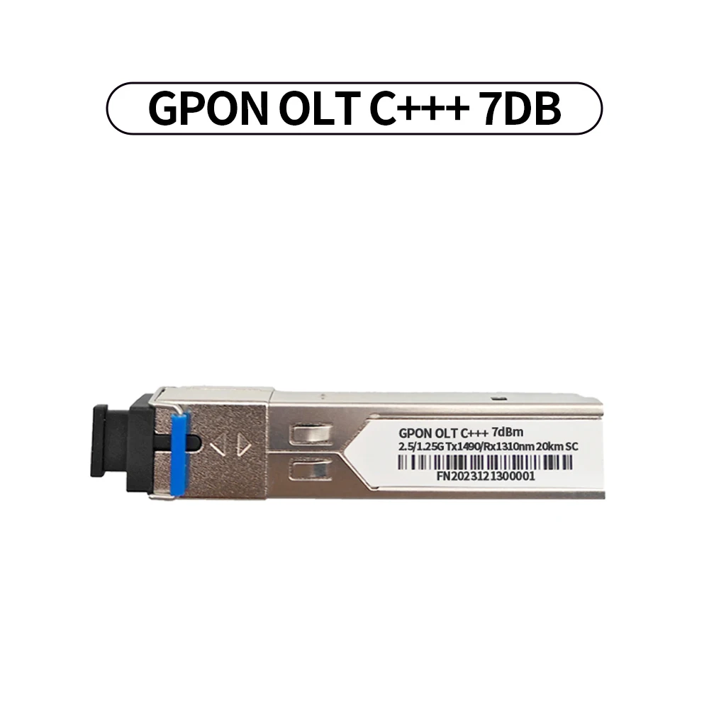 GPON OLT C +++ 20KM, 7DB 8DB 9DB, módulos SFP, porta SC, 1490, 1310m, compatível com GPON VSOL HSGQ HIOSO