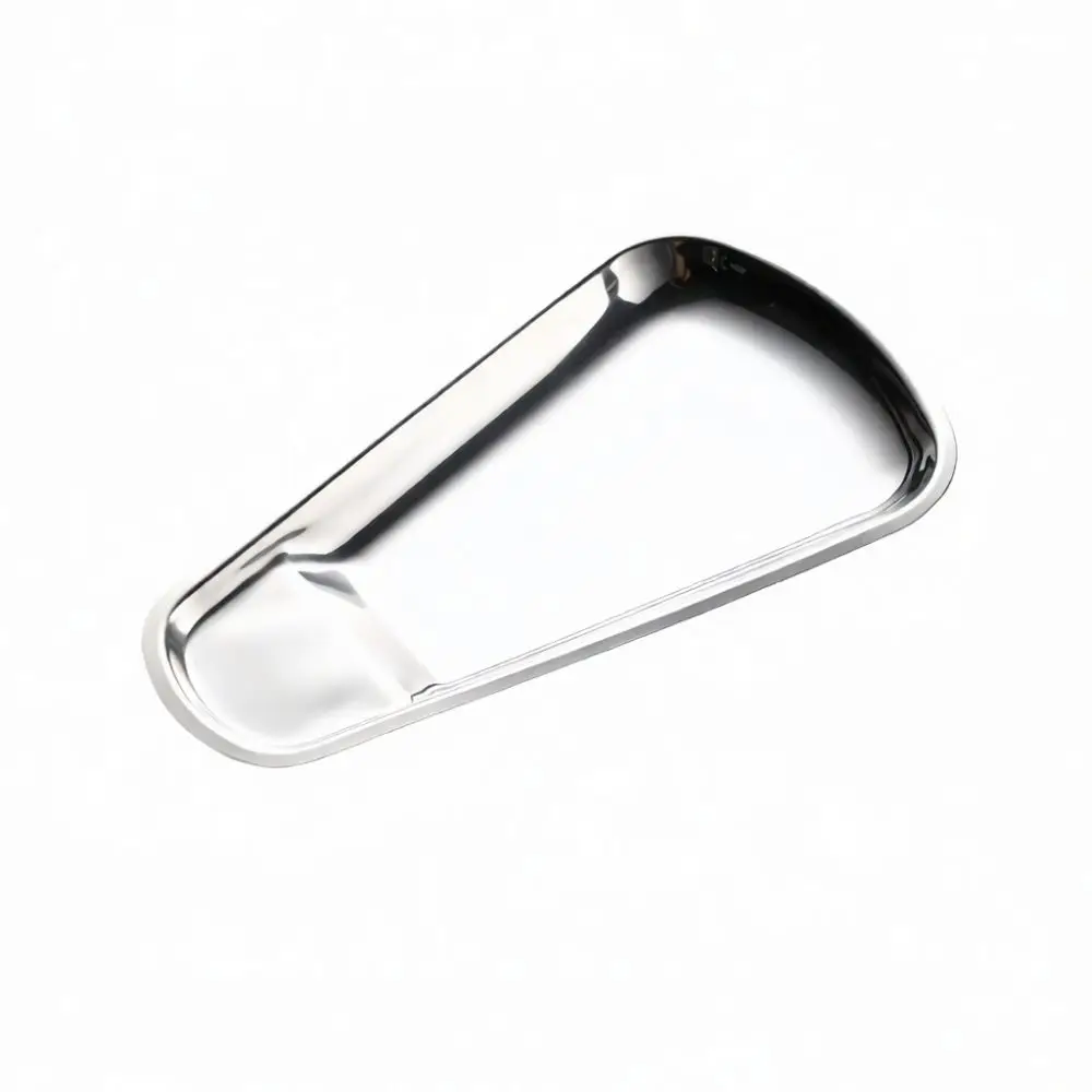 Elegant 304 Stainless Steel Fan Shape Serving Platter Fish Tail Snack Dish Restaurant Buffet Party Food Display Tray