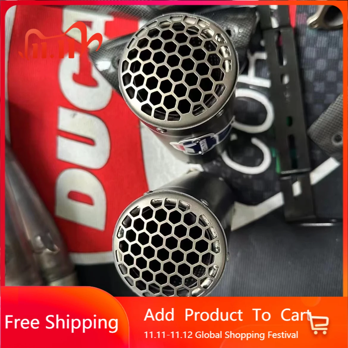 STLF  V4 V4S WSBK Almost New Limited Edition Titanium Termigo Exhaust Full System Motorcycle Exhaust System