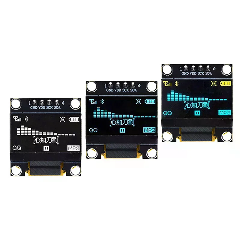 User 0.96 Inch OLED SSD1306 White/Blue/Yellow 128X64 IIC I2C Serial Display Module 12864 LCD Screen Board DIY