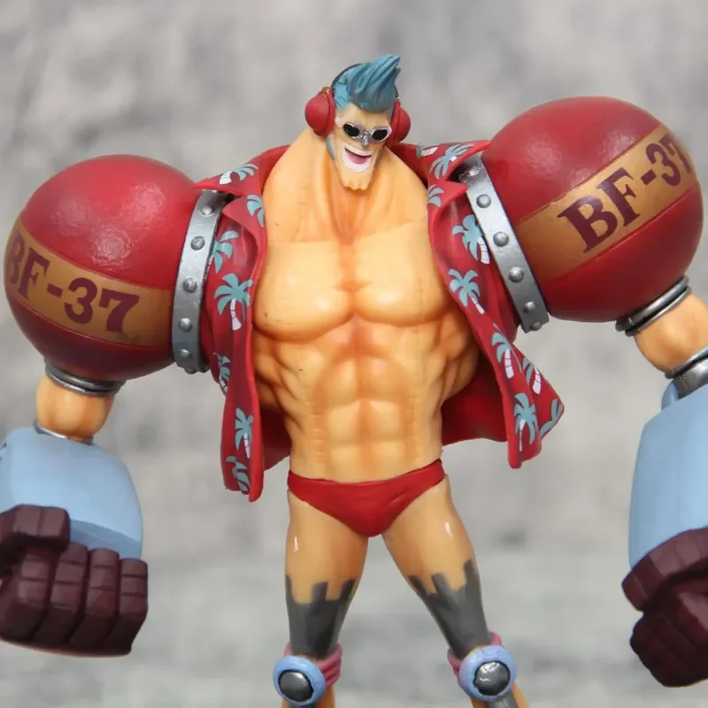 Figurka Anime One Piece 18cm Gk Franky Figurki Akcji Podwójna Głowa Wymienne Pvc Kolekcjonerskie Ozdoby Dekoracja Zabawka Prezent ﻿