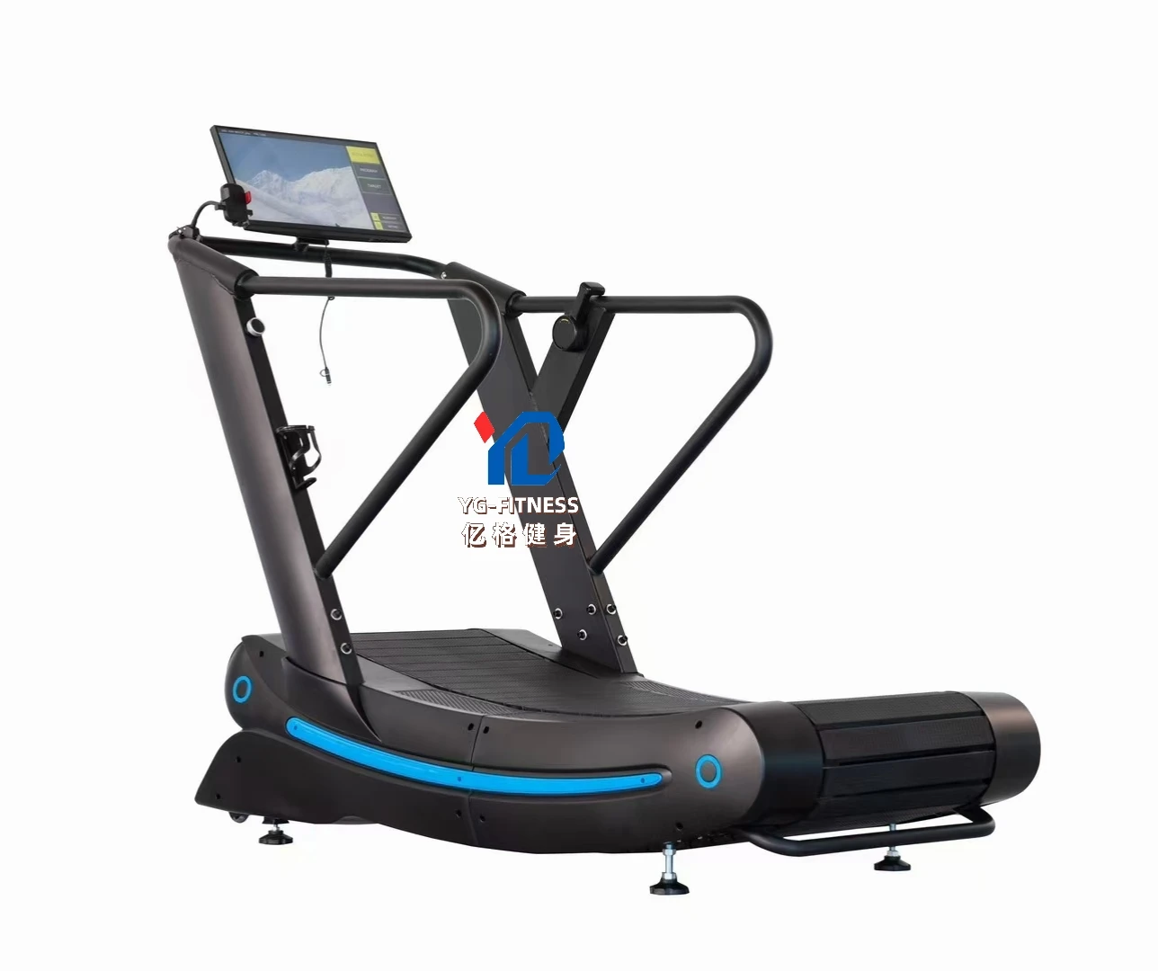 

Commercial Fitness Curve Treadmill with Touch Screen LCD Display Running Machine for Gym Cardio Training Equipment Gear