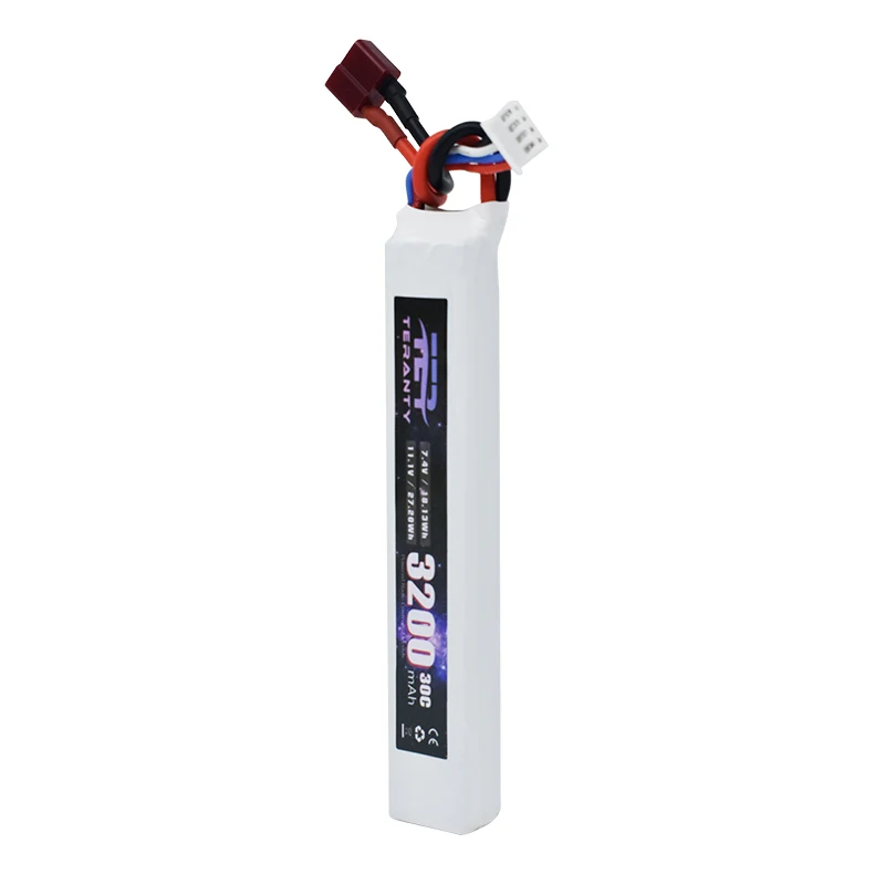 3200mAh For Water Guns Airsoft BB Air Pistol Electric Toys DEANS T Plug 5020120 11.1V 3S 3200mAh 30C Lipo Battery