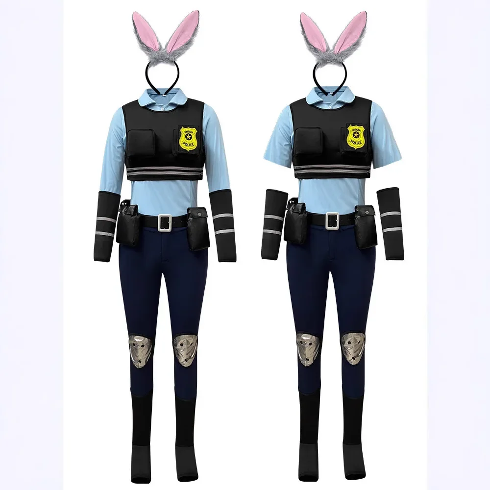 Zootopia Judy Rabbit Cosplay Costume Full Set Women's Animated Character Outfit Movie Theme High Quality Chinese Manufacturer