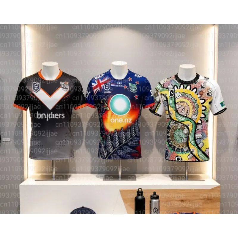 2026 Summer NRL Short Sleeved T-shirt Olive Jersey 3D Printing Breathable Quick Drying Parent-child Training Sportswear