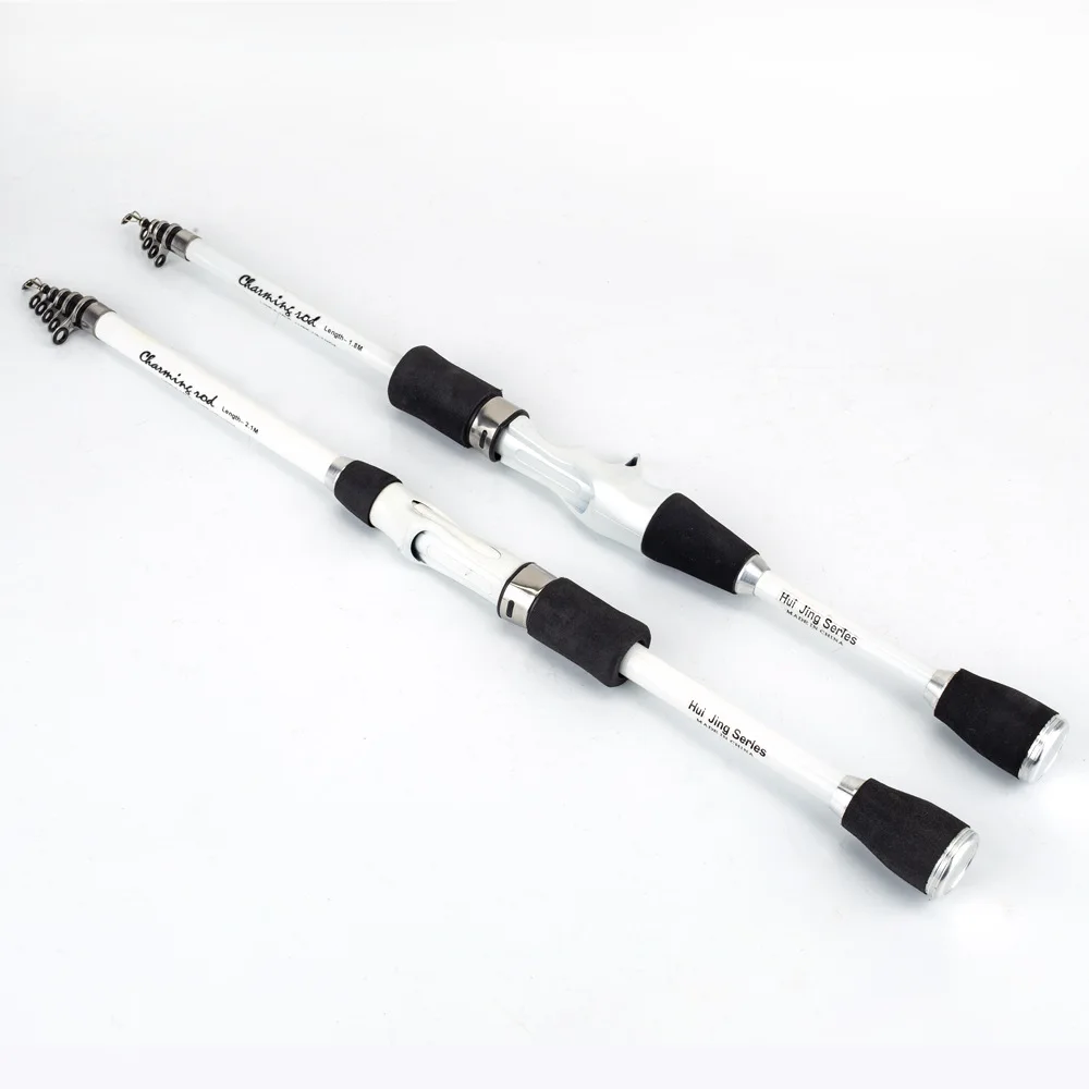 

1.8m-2.4m Telescopic Lure Fishing Rod (Spinning/Casting) 5-Section Lightweight Fishing Rod Portable Fishing Gear
