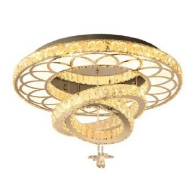Amazon light luxury modern minimalist crystal chandelier, living room bedroom aisle light
