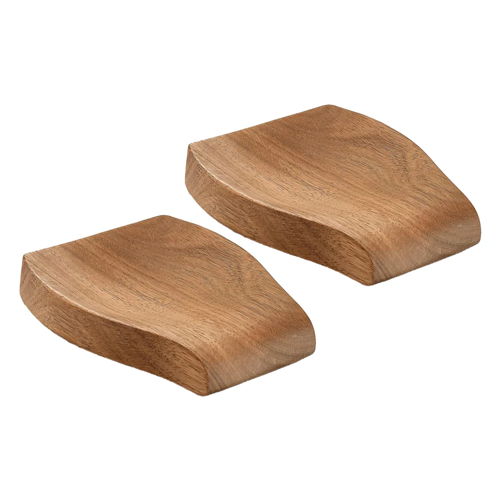 

Wooden Spoon Rest Set of Two for Organized Kitchen Counters Keeps Spoons and Ladles Handy Made with Wood Material