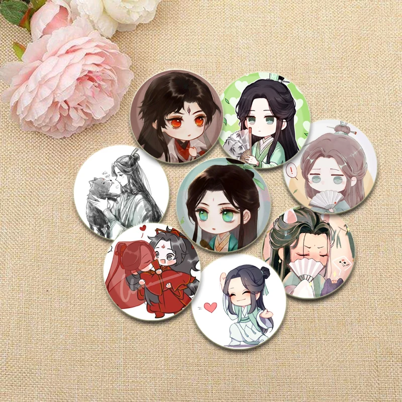 

Scum Villain Self Saving System Q-version Anime Brooches Shen Qingqiu Luo Binghe Cartoon Badge for Accessories Handmade Gift Pin