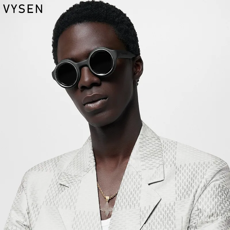 Retro Round Punk Sunglasses 2026 Luxury Brand Designer Fashion Small Frame Sun Glasses For Male Popular Shades Eyewear Uv400