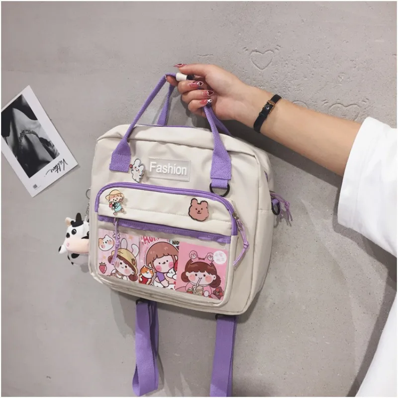 Girls Japanese Fashion Versatile School Bag Handbag Nylon Backpack Mommy Backpack Ladies Backpack Fresh Japanese Style