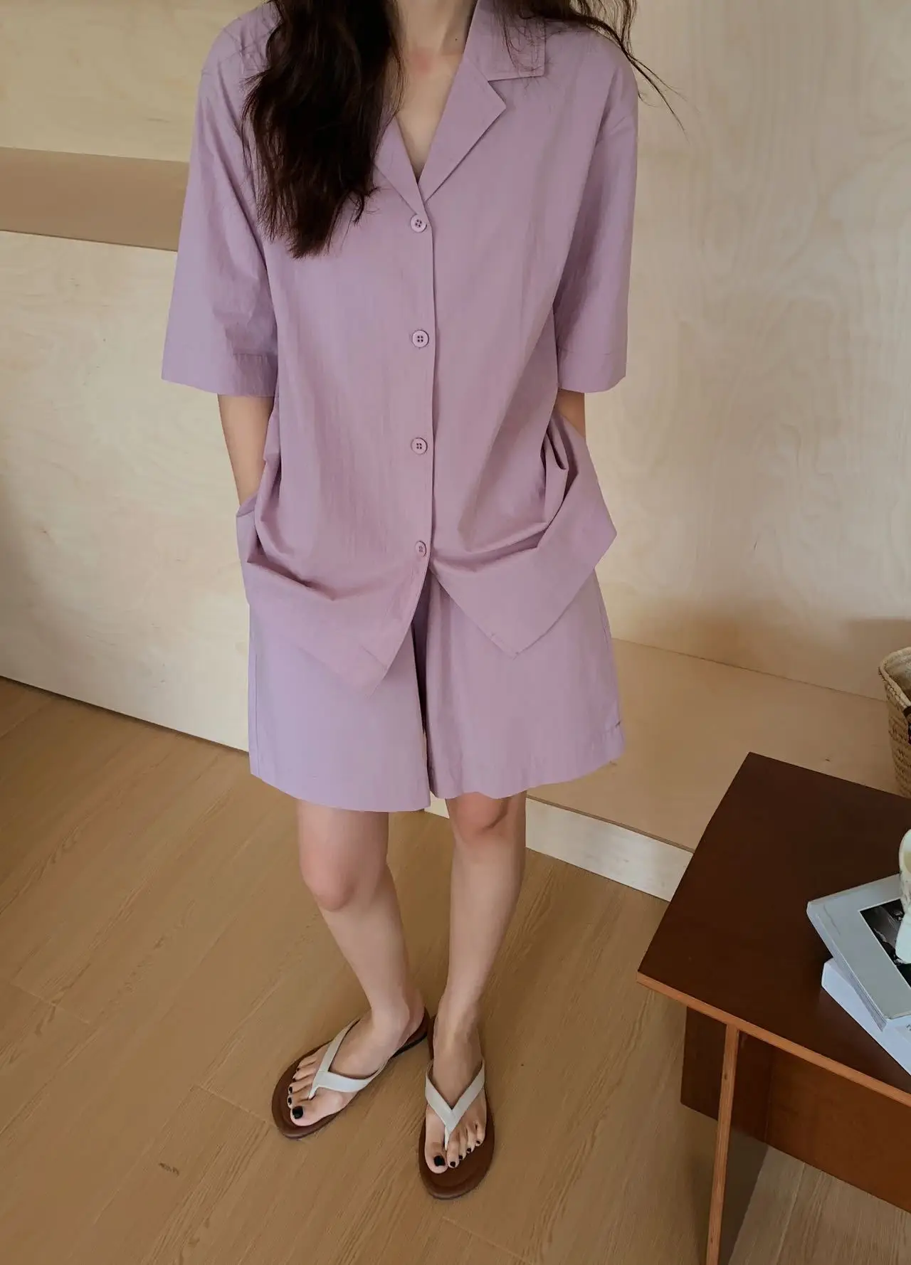 

Летний женский повседневный комплект свободных шорт с принтом и коротким рукавом