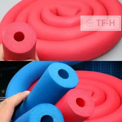 NEW 2M Length Red/Blue 6-25mm Thickness 15mm Thermal Insulation Pipe Sponge Foam Rubber Tube Cover