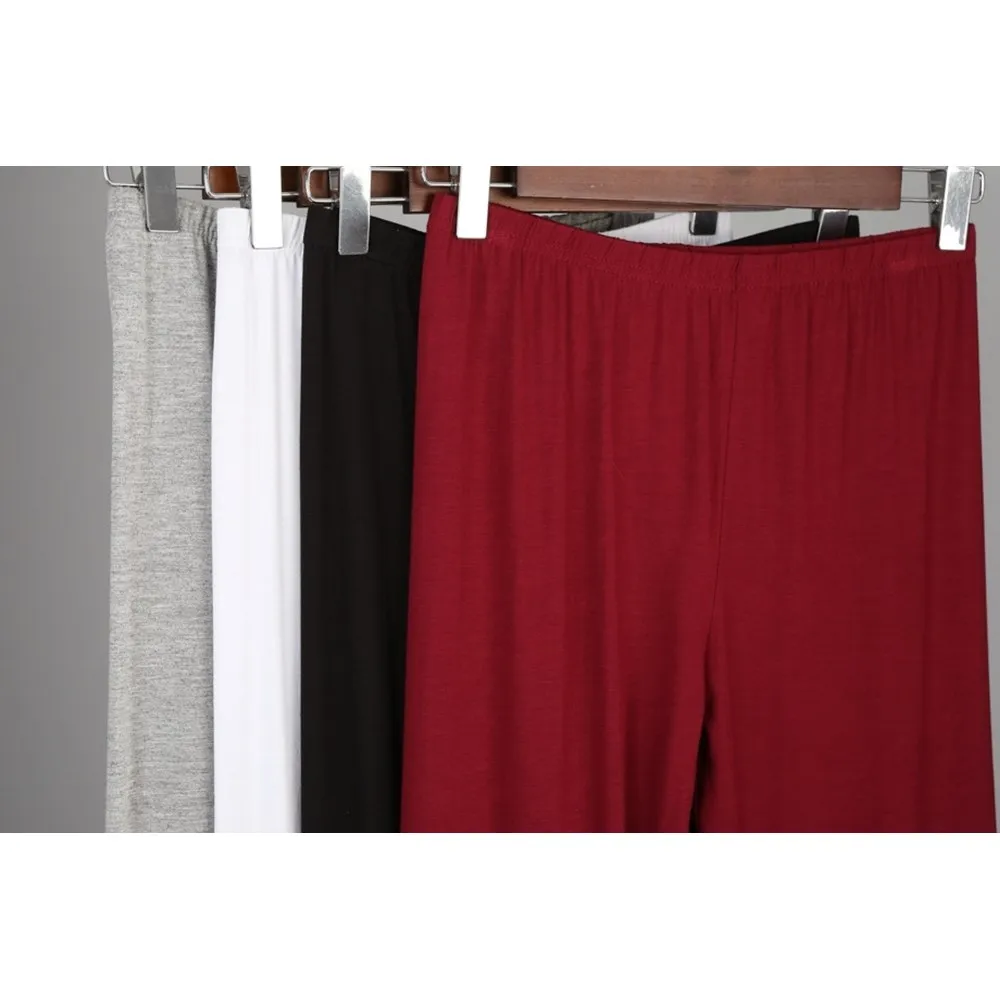 حجم كبير المرأة 7XL 6XL 5XL 4XL 3XL طماق سراويل تقليدية مادة رقيقة سبع/تسع نقاط السراويل مادة أخرى 00%