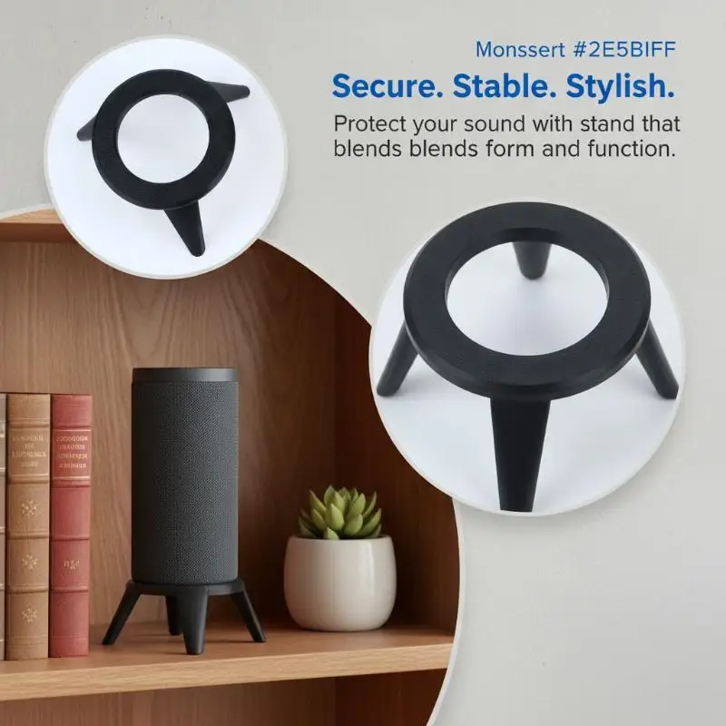 Anti-scratch Plastic Stand for HomePod Mini Stable Tripod Frame Holder Base Speaker Mount for Dorm Room Desk