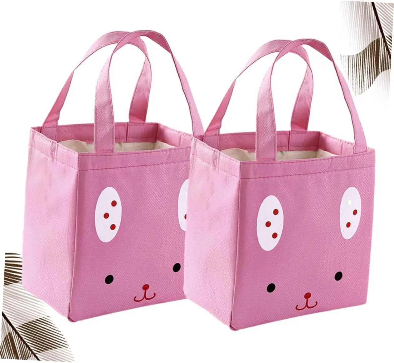 

2pcs Cloth Food Lunch Bag Tote Lunch Bag Lunch Tote Office Lunch Storage Pouch Bento Carrying Case Lunch Bags for Adults Reusabl