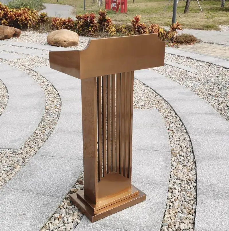 New model Reception Desks stainless sales office hotel Reception Desks luxury shopping Office Furniture Военное делоZY40JDT