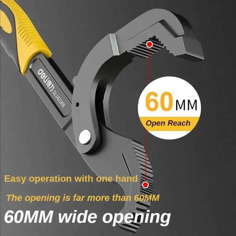 Deli Activity Wrench Universal Wrench Tool Set Open Mouth Car Opening Wrench Multi-Function Car Repair Tools Mechanical Tool